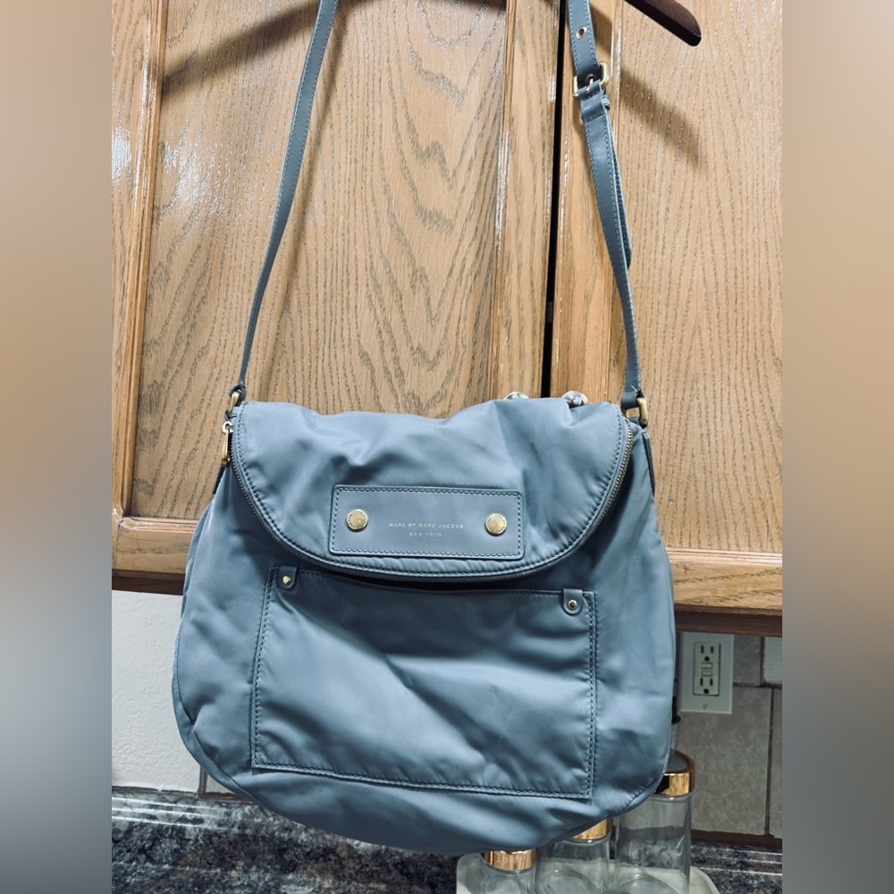 Marc By Marc Jacobs Gray Crossbody Bag with Adjustable Strap